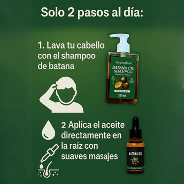 Shampoo batana™️250ml + aceite batana®️ 15ml ¡gratis!